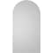 Ekena Millwork Round Top Surface Mount PVC Gable Vent w/ 2"W x 2"P Brickmould Sill Frame, 18"W x 34"H GVPRT18X3403SN - alternate 5
